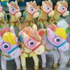 8-seat-crown-carousel-horses Карусель на 6-8 мест, синий цвет.