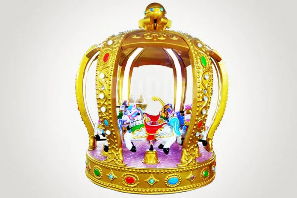 8-seat-crown-carousel-manufacturer Карусель на 6-8 мест, синий цвет.