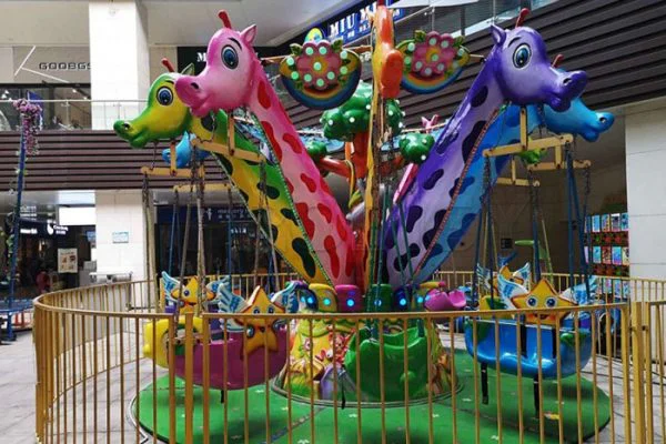 Flying-Chair-Ride-for-Sale Giro in sedia volante a forma di giraffa in vendita