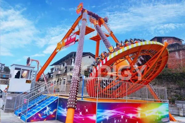 Giant-Frisbee-Ride-for-Sale Se venden atracciones de péndulo con 24 asientos.