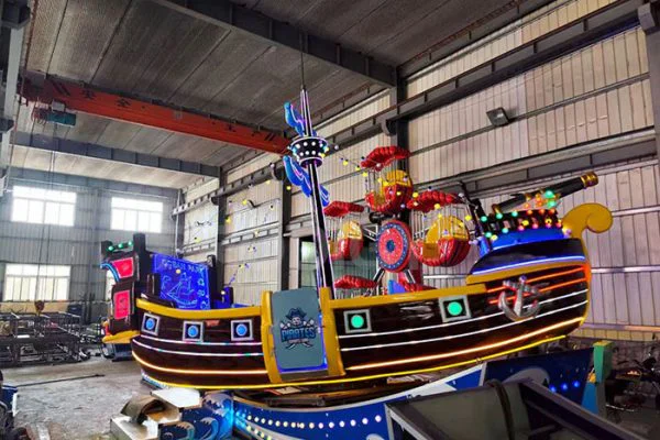 Pirate-Ship-Theme-for-Sale Passeio de carro voador – Tema de navio pirata à venda