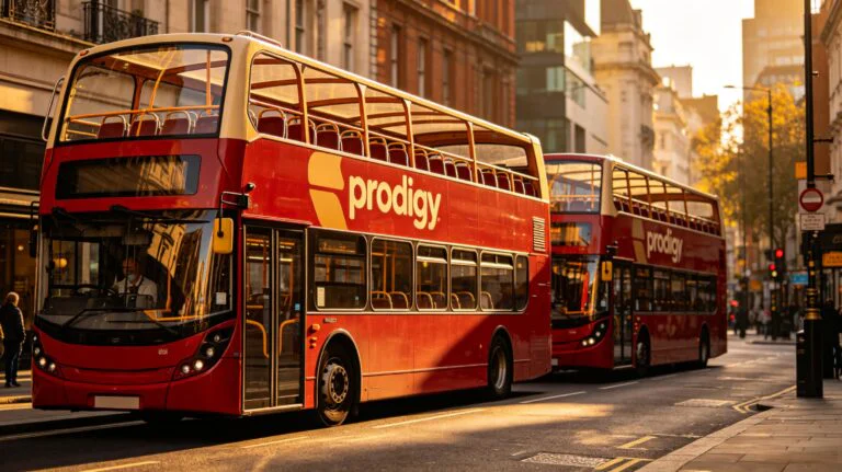 Open top double decker bus