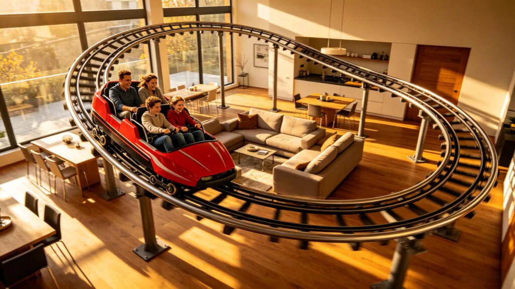 in-house roller coaster