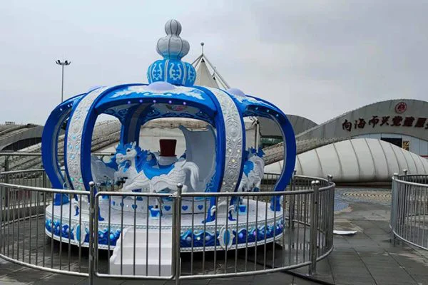 ice snow carousel ride ice snow carousel ride