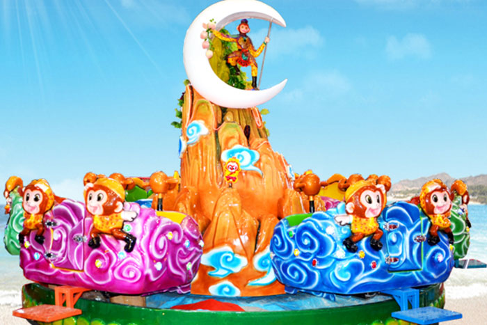 monkey king playing water ride
